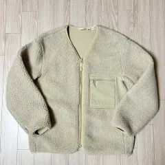 ユニクロU フリース カーディガン L