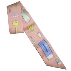 ☘️美品☘️ HERMES ツイリー インザポケット ライトブルー×ブラック