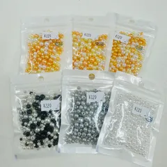 パールビーズ 6袋セット ハンドメイド素材 まとめ売り