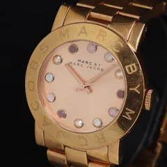 マークバイマークジェイコブス MBM3216 QZ ピンク文字盤 石付 レディース腕時計 KRH 2000000 NSK