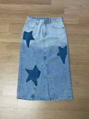 レディース ロング デニムスカート