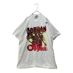 VINTAGE(ヴィンテージ) 90s Michael Jordan Six-Pack Character T-Shirt 90年代 マイケルジョーダン 6パック キャラクター Tシャツ L ホワイト×レッド デッドストック