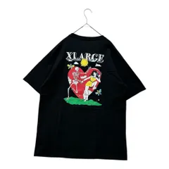 X-LARGE(エクストララージ) Skeleton and Hula Dance Print T-Shirt 骸骨とフラダンス プリント Tシャツ L ブラック