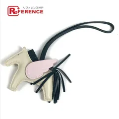 HERMES エルメス チャーム ロデオ ペガサス PM ロデオペガサスPM アニョーミロ クレ/モーヴペール/ヴェールシプレ ホワイト×グリーン