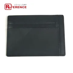 BURBERRY バーバリー カードケース チェック PVC/レザー ブラック