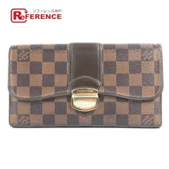 LOUIS VUITTON ルイヴィトン 長財布  ポルトフォイユ・システィナ N61747 ダミエキャンバス エベヌ ブラウン