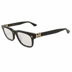 クロムハーツ CHROME HEARTS VAGILANTE BK-GP 眼鏡 メガネフレーム スクエア フルリム 黒 ブラック 54□19-149 ☆AA★のサムネイル