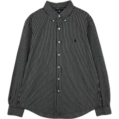 古着 ラルフローレン Ralph Lauren CUSTOM FIT 長袖 ボタンダウンストライプシャツ メンズL相当/eaa614972