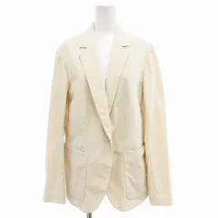 ユニクロ UNIQLO ×Theory テーラードジャケット 背抜き シングル M アイボリー 春夏 /AE