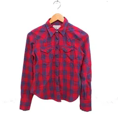 デニム&サプライ ラルフローレン DENIM & SUPPLY RALPH LAUREN 国内正規品 チェック シャツ 長袖 ウエスタンシャツ コットン 綿 S レッド 赤 /FT41