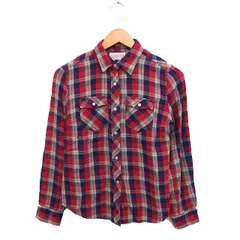 デニム&サプライ ラルフローレン DENIM & SUPPLY RALPH LAUREN 国内正規品 チェック シャツ 長袖 コットン 綿 S レッド 赤 /FT44