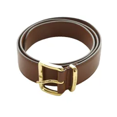 ミュウミュウ miumiu バックル レザー ベルト 茶 ブラウン 5CC536 /SS ■OS ■OH