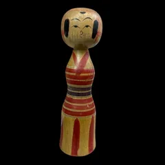 鳴子系 新作こけし 秋山久坂 作 昭和 工人作品 民芸 郷土玩具