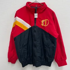 BIG MOUNTAIN ACTIVE WEAR ジャケット NASA 刺繍ロゴ バイカラー レッド/ブラック【メンズL】