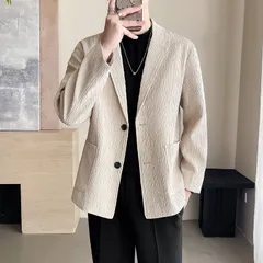 送料無料 ジャケット メンズ トップス アウター テーラードジャケット カジュアルジャケット ビジネス ジュアル 大人 凹凸感のあるタテ縞 秋物 春服 大人 普段着 通学 通勤 30代 40代 50代 卒業式 入学式 入社式 メンズファッション