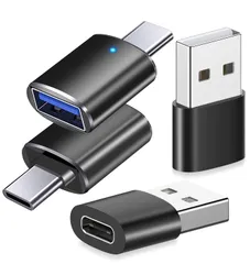 USB Type c 変換アダプタType C to USB 変換アダプタ 2個 USB CメスからUSBオス変換アダプター 2個 USB 3.0 /2.0ポート スマホ USB 変換アダプタ USBハブ Mac-Book/iMac/Sur-face ...