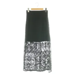 リリーブラウン Lily Brown パネルレーススカート タイトスカート ロング F ブラック /DF ■OS