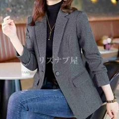 送料無料 テーラードジャケット レディース スーツ 春秋 千鳥柄 フォーマル ジャケット ブレザー コート スーツジャケット トップス 長袖 アウター 上品 カジュアル オフィス 通勤 着痩せ お洒落 通勤 OL ビジネス 大人