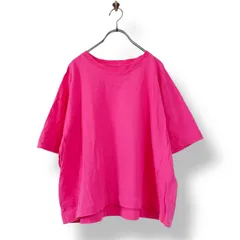 GAP ギャップ XLサイズ 半袖 Tシャツ カットソー 無地 ラウンドネック クルーネック ビッグシルエット オーバーサイズ コットン100％ ピンク ネオンカラー ビビッドカラー 派手カラー シンプル カジュアル ストリート メンズ レディース