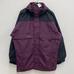Columbia ナイロンジャケット バイカラー パープル/ブラック【メンズM】