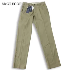 【新品 未使用】 McGREGOR マクレガー 通年 撥水 抗菌 ロゴ刺繍★ ストレッチ スラックス パンツ Sz.78 メンズ