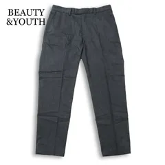 BEAUTY&YOUTH ユナイテッドアローズ 春夏 RIRANCHA 麻 リネン混★ スラックス テーパード パンツ Sz.M メンズ 灰 グレー