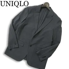 UNIQLO ユニクロ 通年 感動ジャケット★ アンコン テーラード ジャケット Sz.M メンズ 灰 グレー