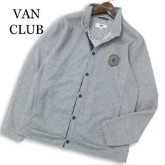 VAN CLUB ヴァン クラブ 通年 ロゴワッペン★ スタンドカラー ジャケット Sz.L メンズ 灰 グレー