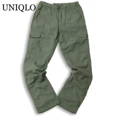 【新品 未使用】 UNIQLO ユニクロ 春夏 ライトコットン★ ストレッチ イージー カーゴ パンツ Sz.S メンズ