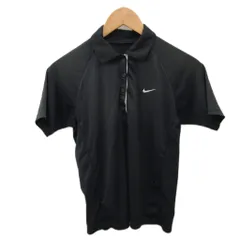 ナイキ NIKE スポーツウェア ポロシャツ 半袖 ラグラン ロゴ刺繍 M 黒 ブラック 268298