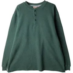 古着 90年代~ エルエルビーン L.L.Bean ヘンリーネック サーマルロンT ワッフル メンズXL相当 ヴィンテージ/eaa612949
