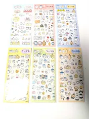 新品未開封 ちいかわ クリアシール 6点セット ちいかわ×サンリオキャラクター/ちいかわクリアシール　②タバスタ/③ジャンプ/④ふんわり/➄Ah～♬/⑥ほっぺ