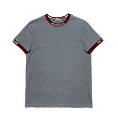 極美品〕モンクレール レタリング ロゴ XS グレー Tシャツ 5S452