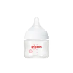 ピジョン 母乳実感 哺乳びん 80ml 0ヵ月~ 早く冷める耐熱ガラス製 キズが