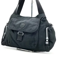キプリング Kipling ショルダーバッグ ハンドバッグ 黒 ブラック ナイロン