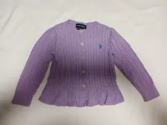 ポロラルフローレン ケーブルカーディガン 2T