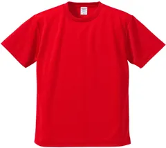 ユナイテッドアスレ UnitedAthle 4 . 1オンス ドライTシャツ  590001C 69 レッド