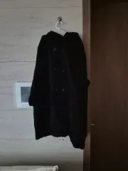 マージュ ブラック ダブル ボタン WHO フード ケープ ニット レイヤードネックニット ３点セット