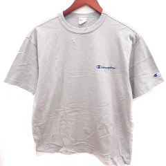 チャンピオン CHAMPION カットソー Tシャツ Uネック 花柄 M グレー /RT