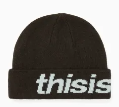 thisisneverthat ビーニー HSP logo big cuff (matcha)