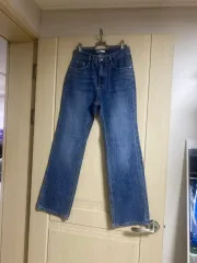 新品セミロングブーツカットデニム