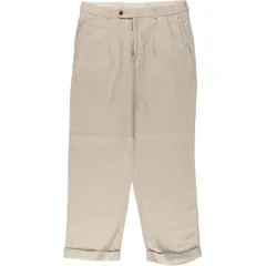 古着 ブルックスブラザーズ Brooks Brothers ツータック リネンパンツ スラックス メンズw32相当/eaa615388