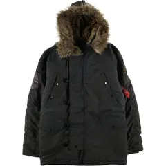 古着 訳あり特価 民間品 アルファ ALPHA N-3Bタイプ 中綿入り ミリタリー フライトジャケット メンズM相当/eaa495457