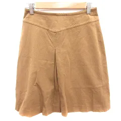 イエナ IENA スカート 台形 ひざ丈 36 キャメル /RT