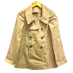 ディーゼル DIESEL トレンチコート スプリングコート ジャケット 上着 ショート丈 S ベージュ