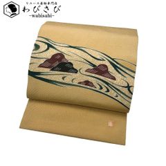 名古屋帯 象 鳥 正絹 バティック 生紬 - メルカリ