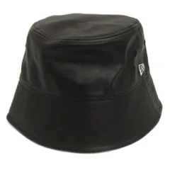 ニューエラ NEW ERA セーラーブリム シンセティックレザー バケットハット 黒 ML ■ECT