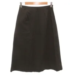 マーガレットハウエル MARGARET HOWELL 台形スカート ロング 2 ブラウン 茶 /FF ■ECT