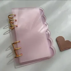 A6 アクリルバインダー 雲 ピンク バインダー貯金 ♡リフィル5枚セット♡