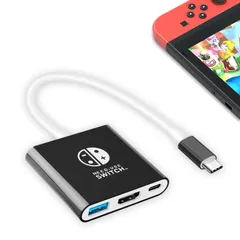 【2025年新登場-Switch 2「21.0.0」対応】【3in1】Sediven Switch 2 対応 ドック テレビ接続出力 スイッチ 2 ドック 直接にTV出力 多機能 HDMI 2.0/PD100W/USB3.0搭載 4K@60Hz対応  ...